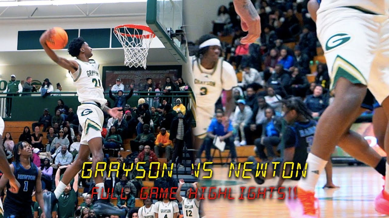 Caleb Holt DROPPED HIM IN CROSSTOWN RIVAL MATCHUP... | GRAYSON VS NEWTON FULL GAME HIGHLIGHTS