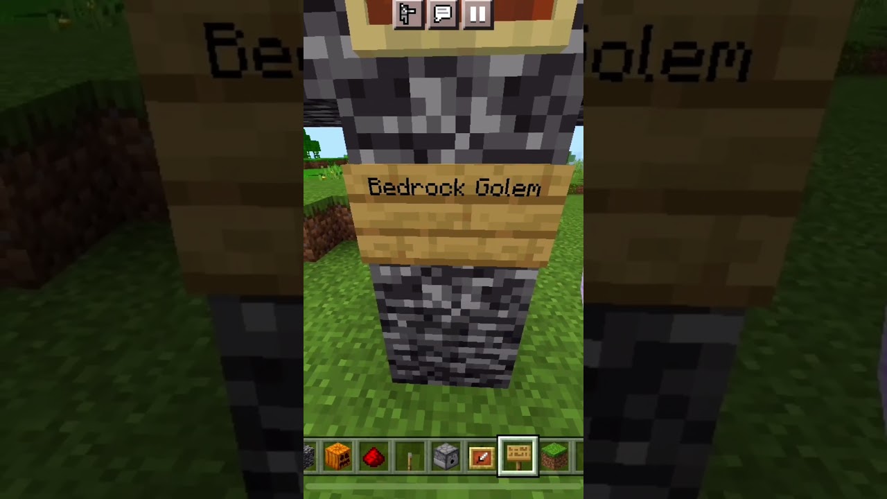 Bedrock Golem. No Mods! #nomods #golem #minecraft
