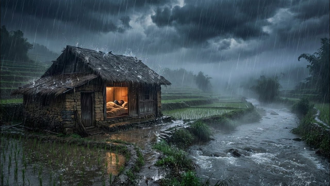 Heavy Rain Storm 🌧️ ASMR Rain Sounds for Deep Sleep & Relaxation (No Music, Pure Nature)