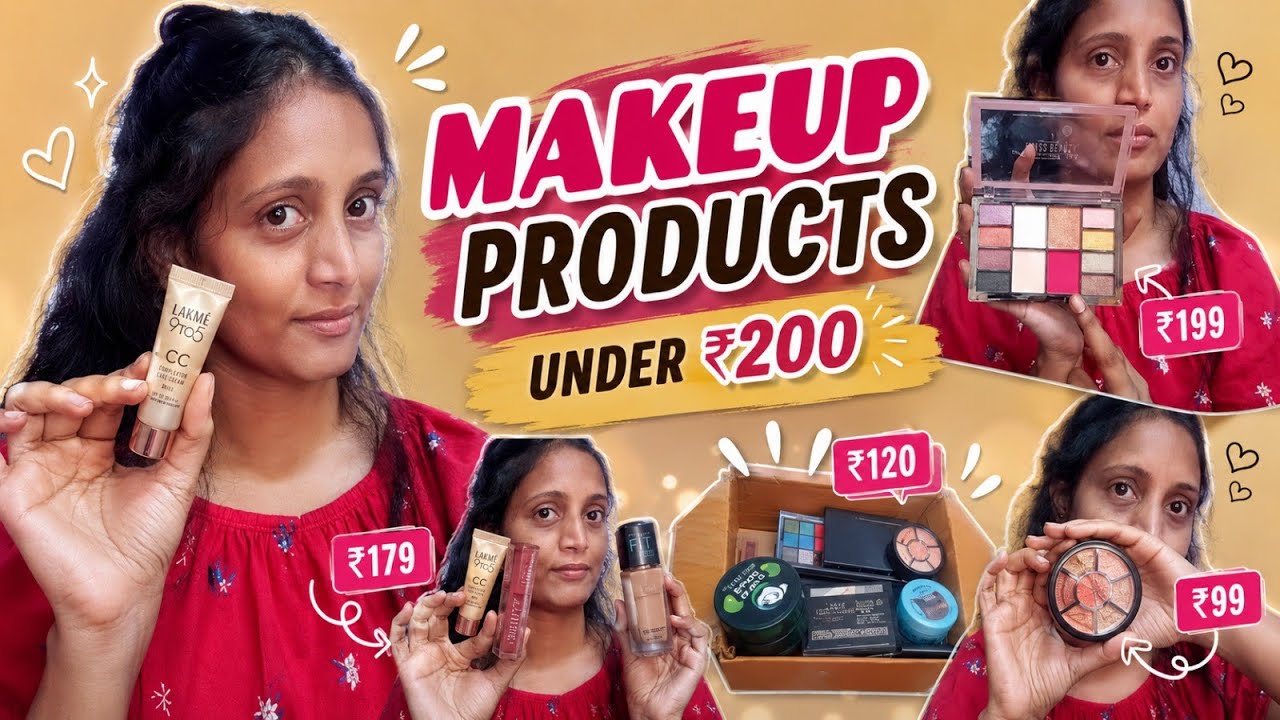 makeup products under ₹200!! My recommendation Make products #teju_beauty_world #makeupproducts₹200