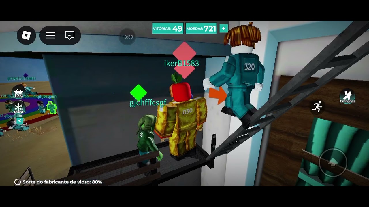 Jogando raund 6 com meu amigo