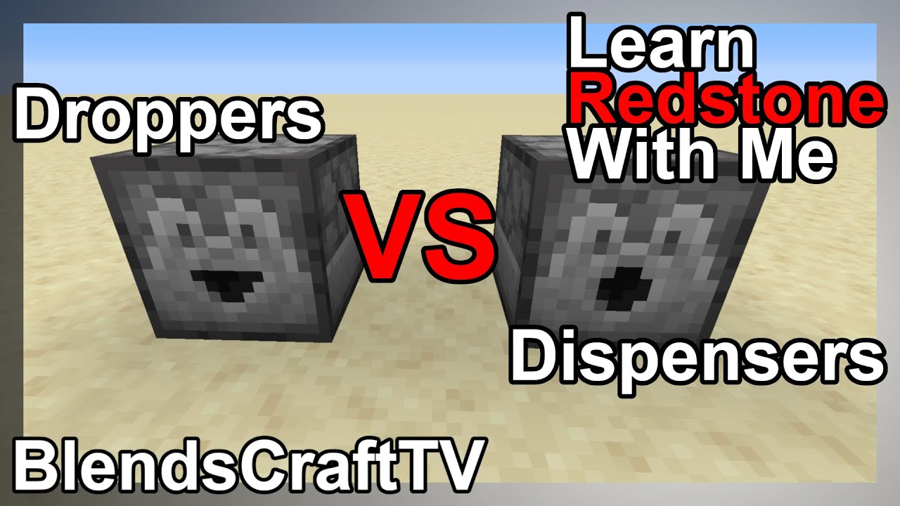 Droppers and Dispensers - Learn Redstone With Me - Minecraft Java 1.16.2