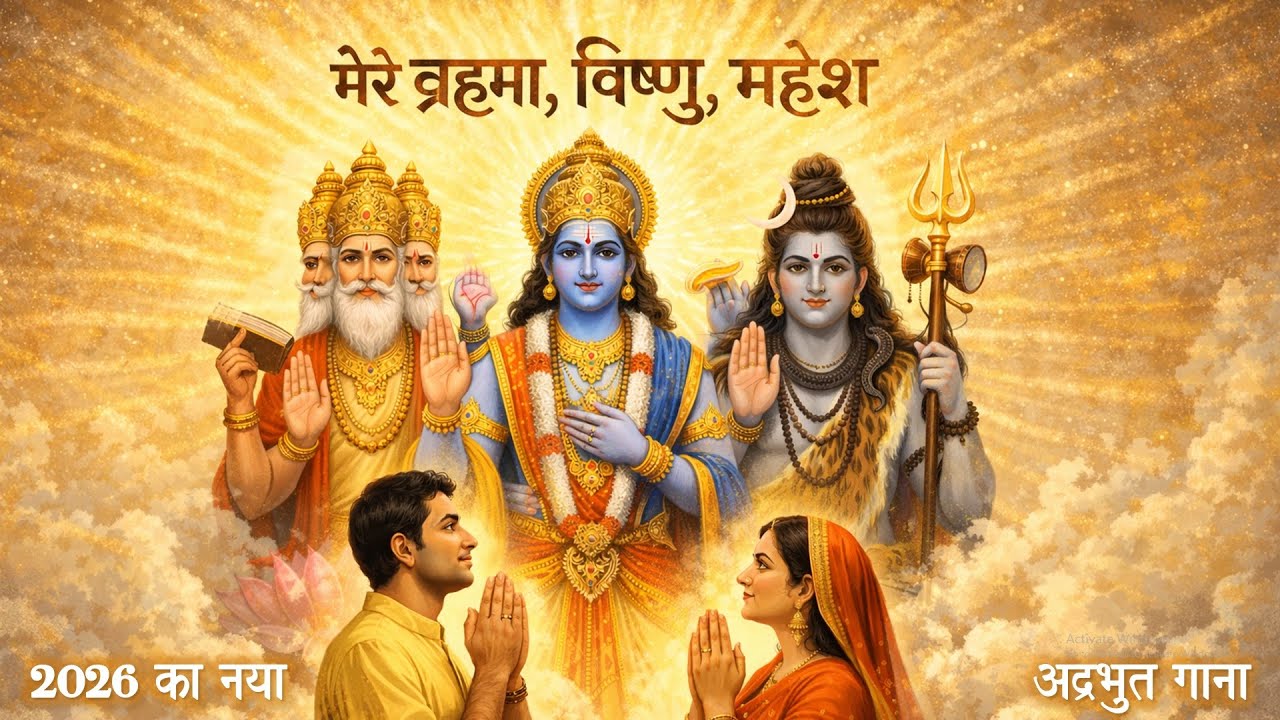 मेरे ब्रह्मा विष्णु महेश 🙏 | Tridev Bhajan | Brahma Vishnu Mahesh Bhakti Song | Shiv Vishnu Bhajan