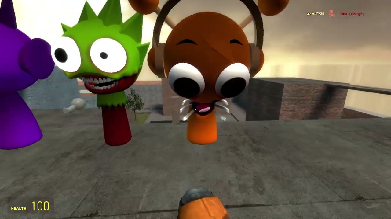 Sprunki Spartan kicks in Garry is mod