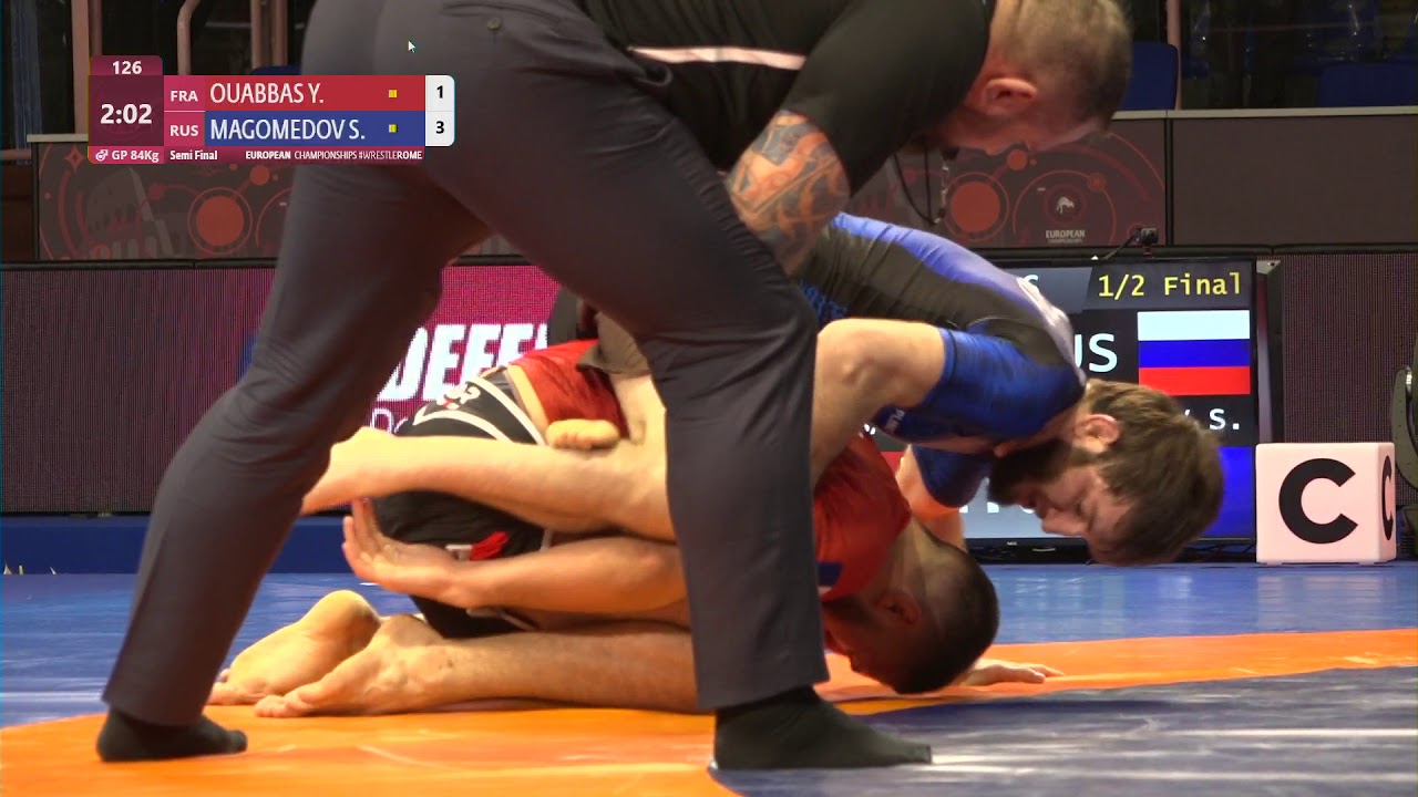 1/2 Men's GP No-Gi - 84 kg: Y. OUABBAS (FRA) v. S. MAGOMEDOV (RUS)