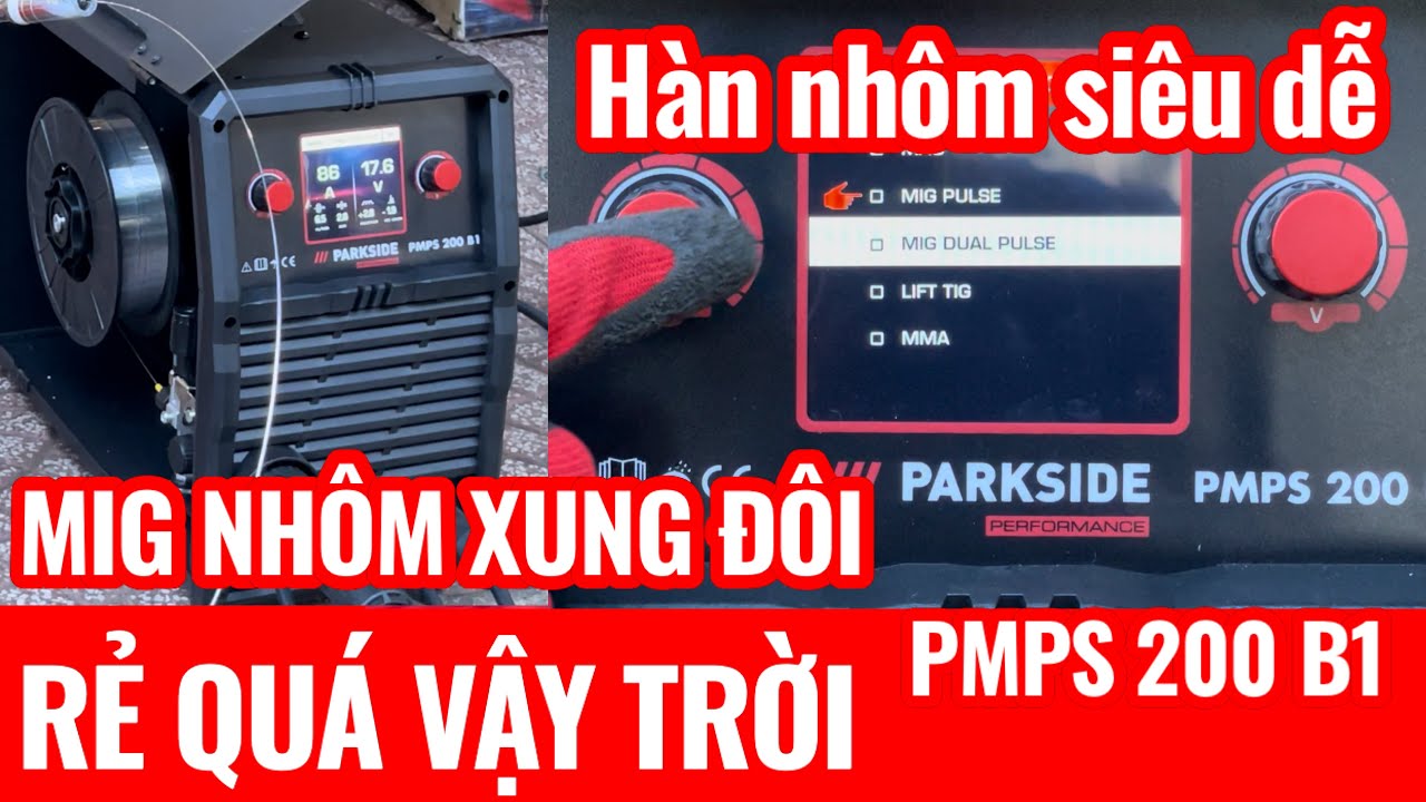 🔴PARKSIDE PMPS 200 B1 H&Agrave;N NH&Ocirc;M VỚI DOUBLE PULSE H&Agrave;N ĐỨC 🇩🇪 GI&Aacute; RẺ