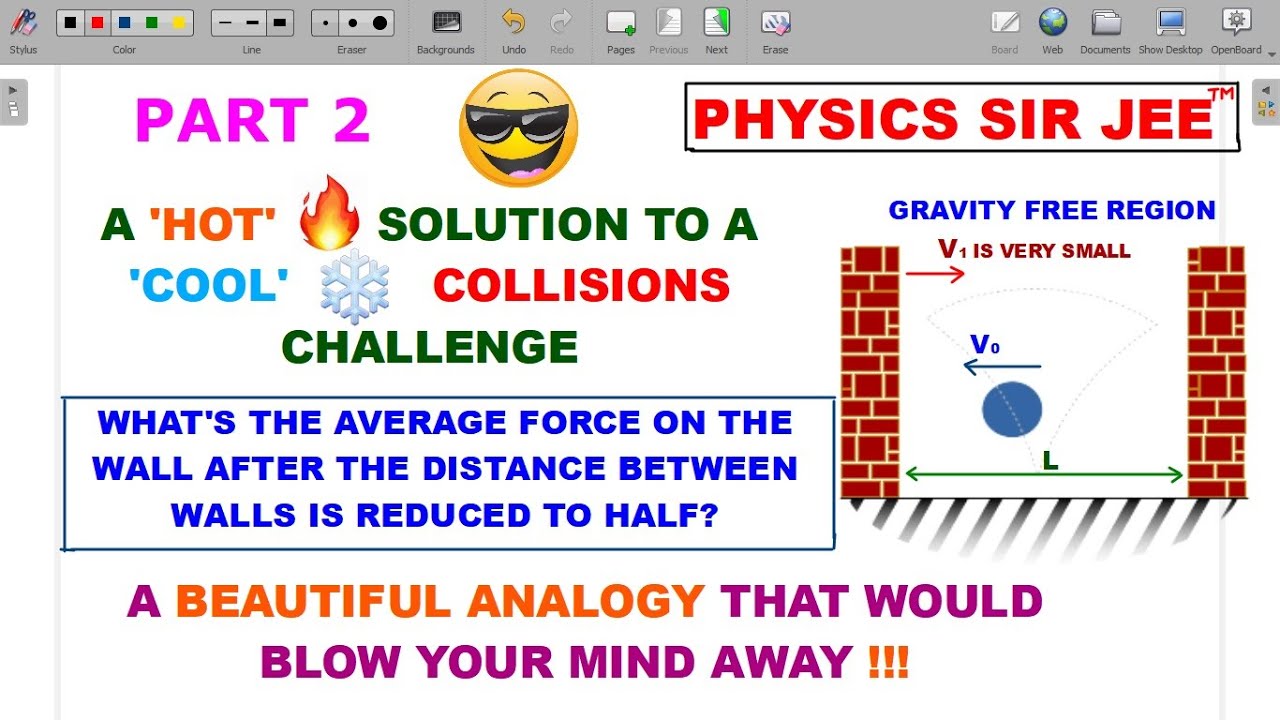 ❤PART  2 OF COLLIDING BALL BETWEEN MASSIVE WALLS, A BEAUTIFUL ANALOGY TO BLOW YOUR MIND AWAY