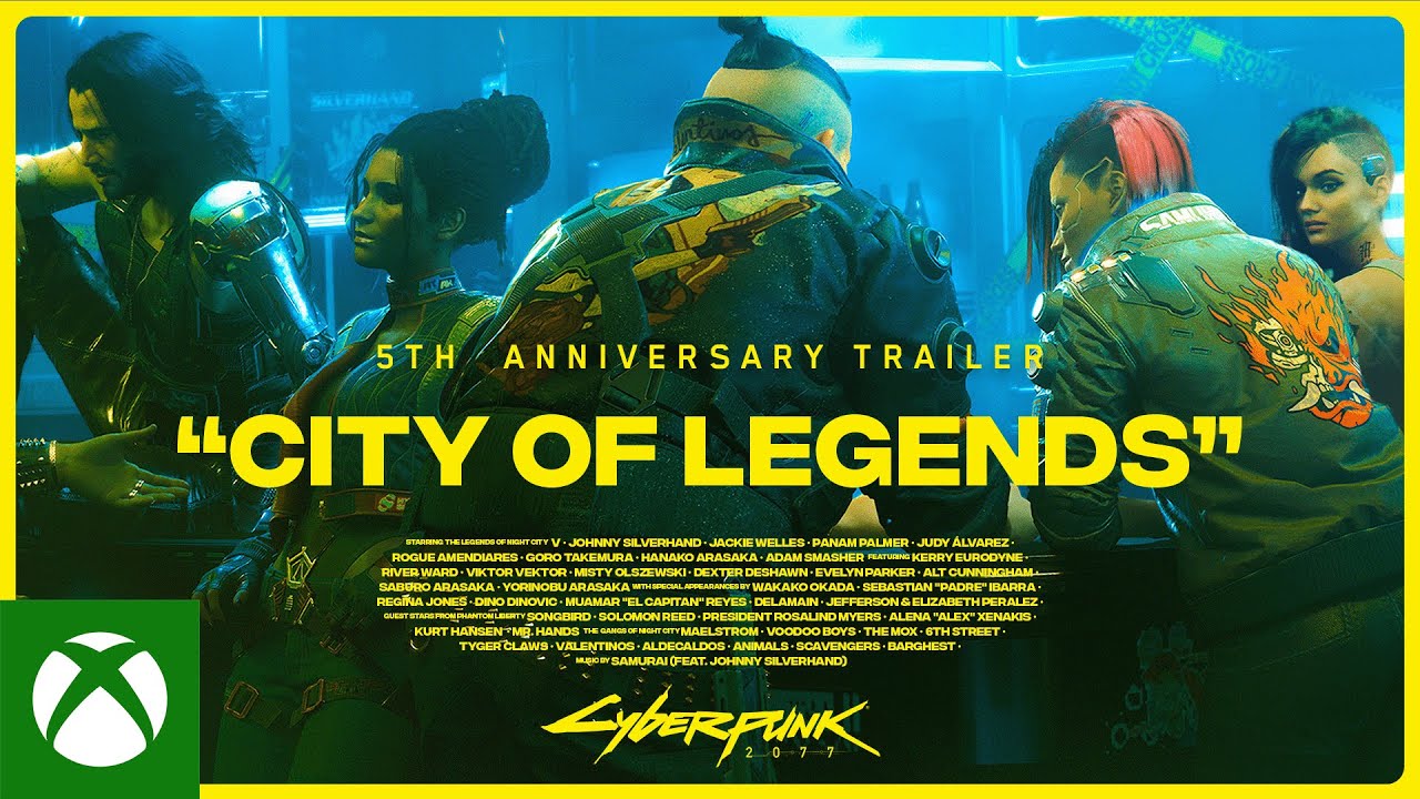 Cyberpunk 2077 5th Anniversary Trailer &mdash; City of Legends