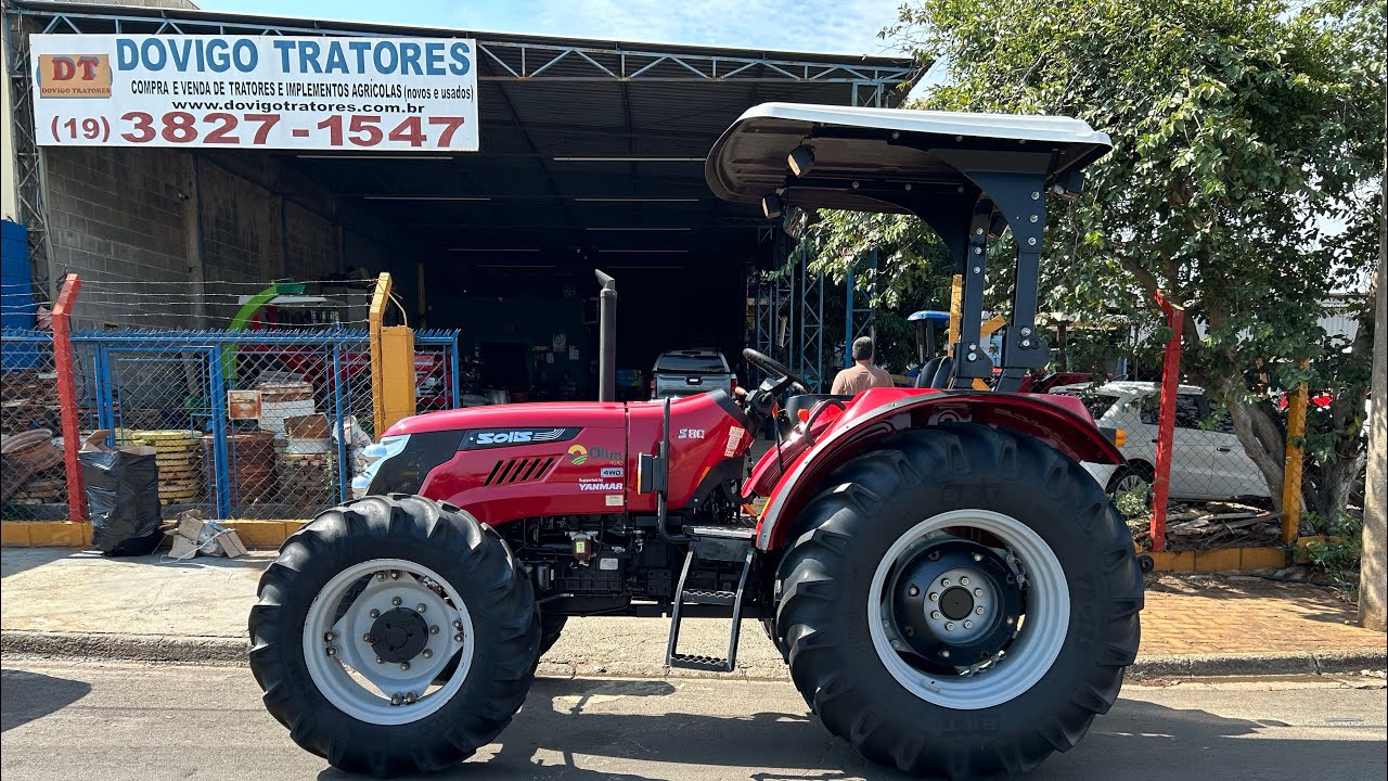 Trator Yanmar Solis 80 4x4 Ano 2024 impecável e a Vendaaa !! Vendido