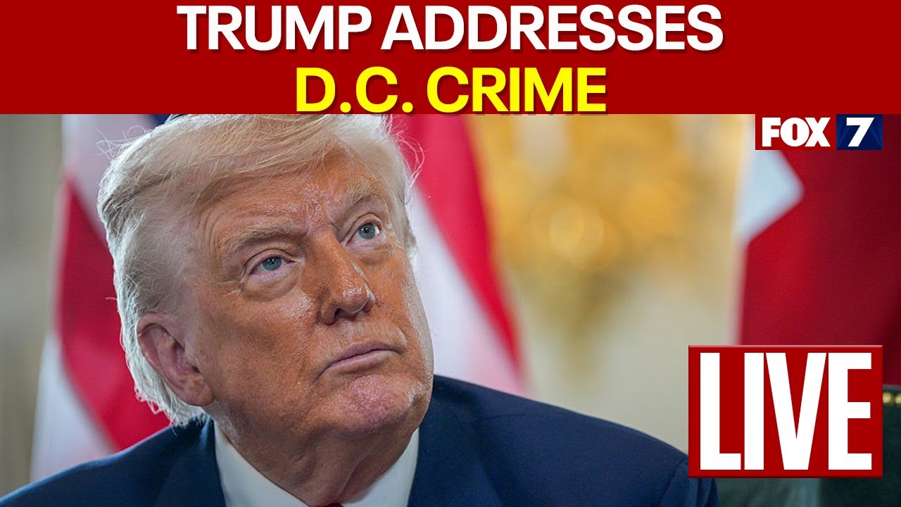 🔴LIVE: President Trump on D.C. Crime | FOX 7