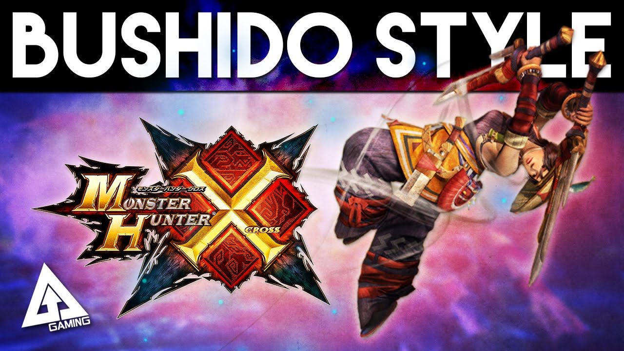 Демонстрация игрового процесса Monster Hunter X Bushido Style