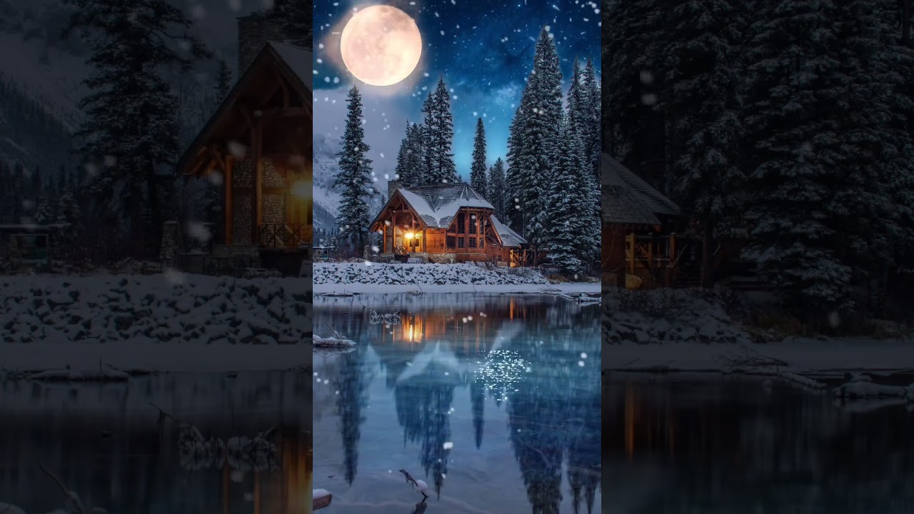 Beautiful places in the world Snow Scene 