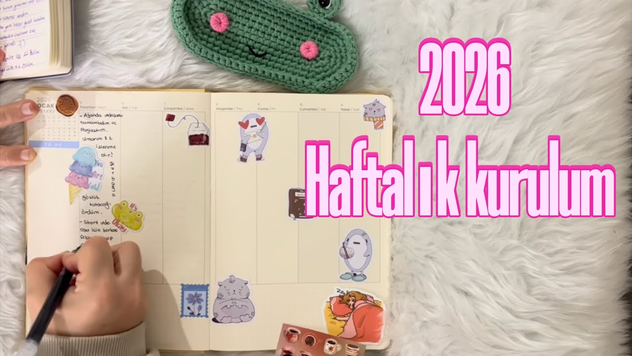   |Youna 2026 Ajandamın 2. Haftasını BİRLİKTE DOLDURALIM| Tüm stickerları yapıştırma isteği 🤩