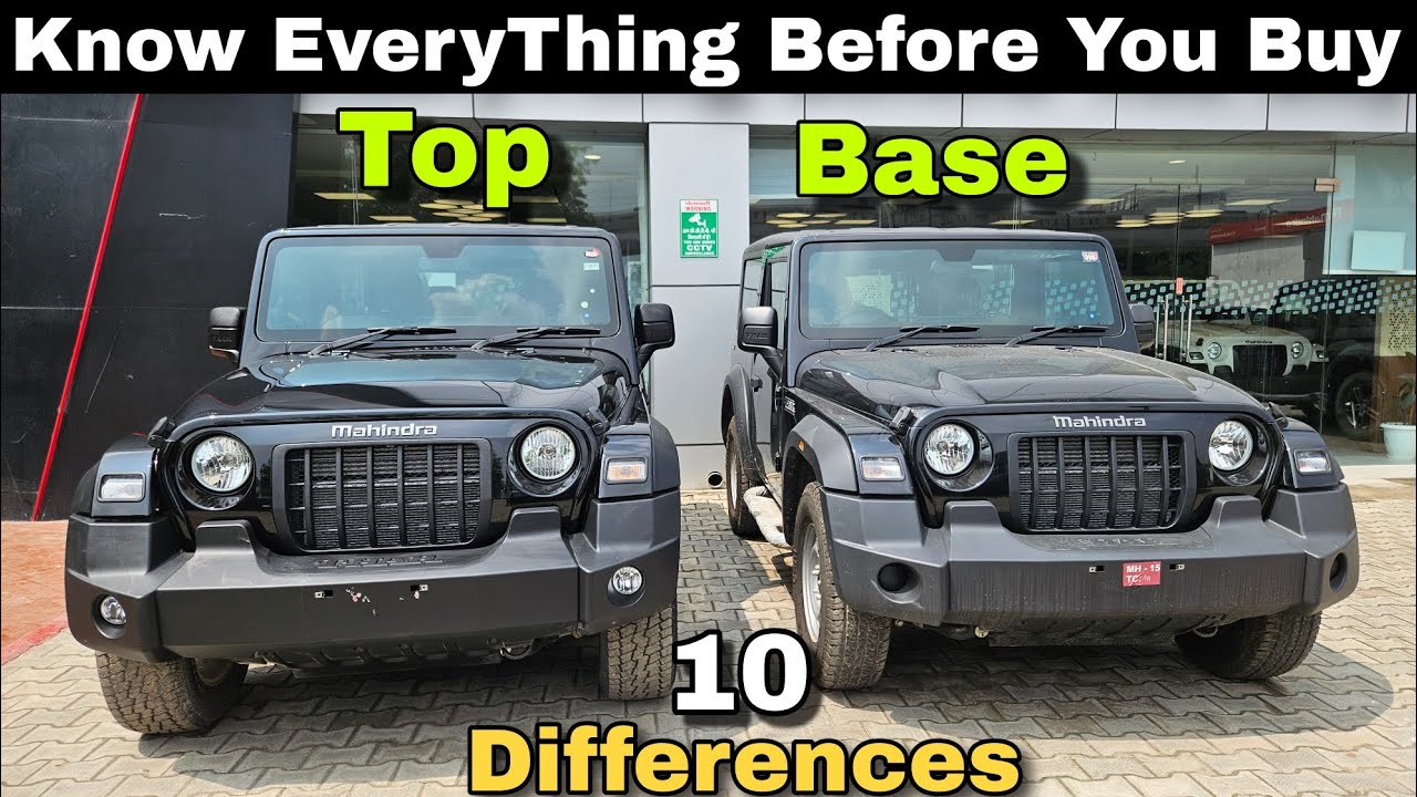Thar AX vs LX rwd | इनमे से कौनसी ले? | Thar base vs top model | The AutoWorld