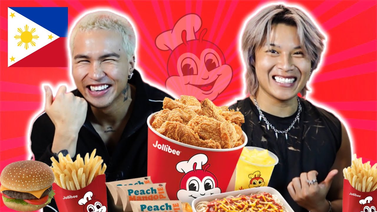 we ordered everything from the jollibee menu…
