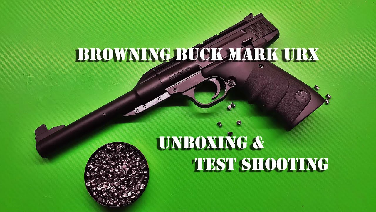Browning Buck Mark URX, .177 pellet gun unboxing and shooting test