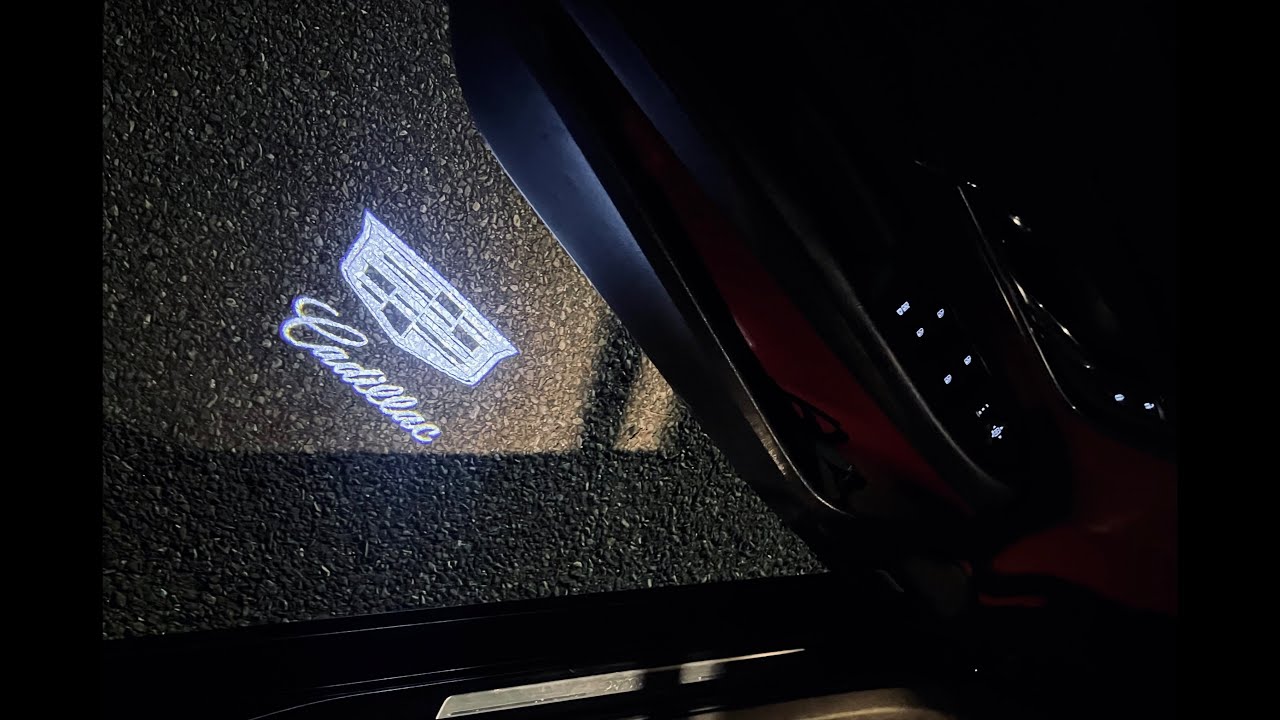 Установка подсветки логотипа Cadillac на двери