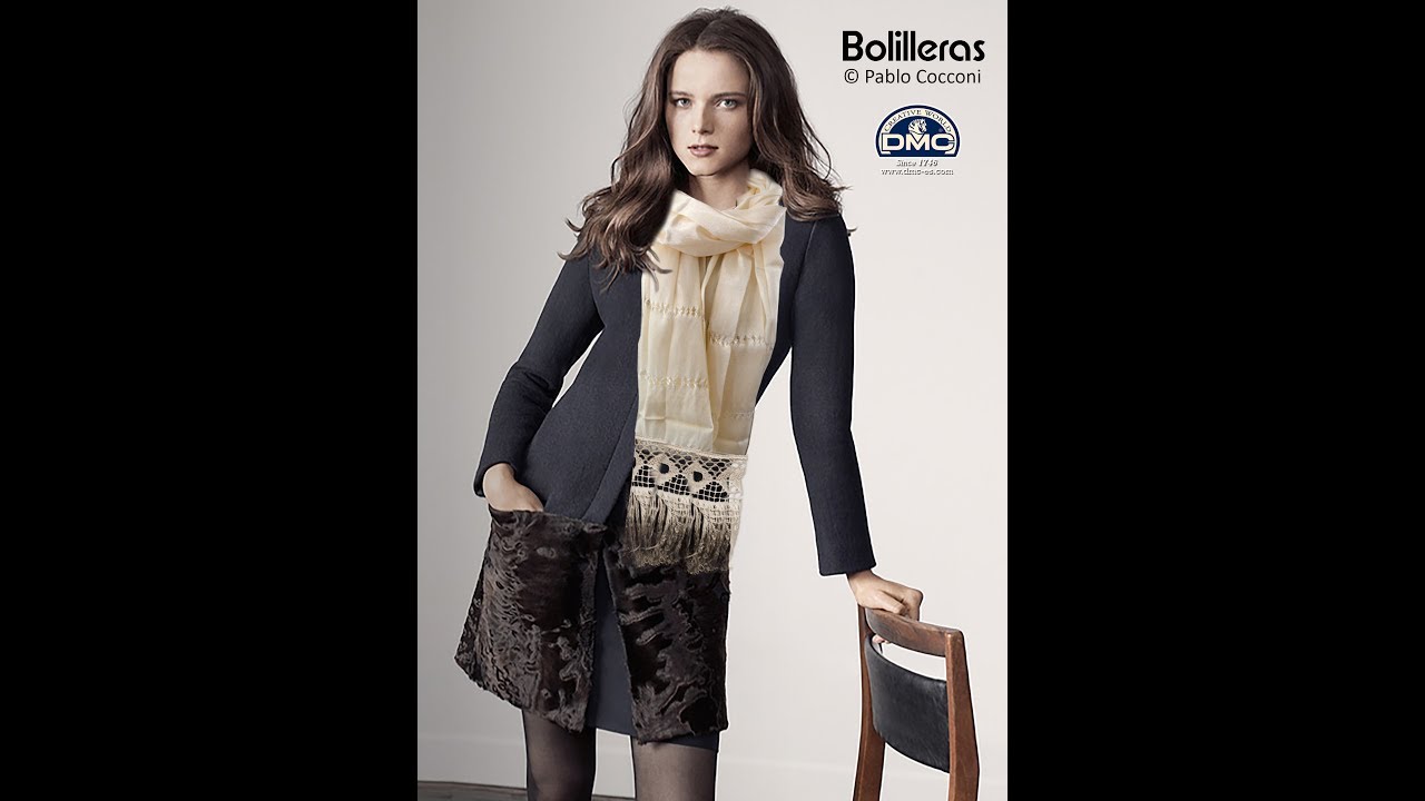Chal de encaje de bolillos