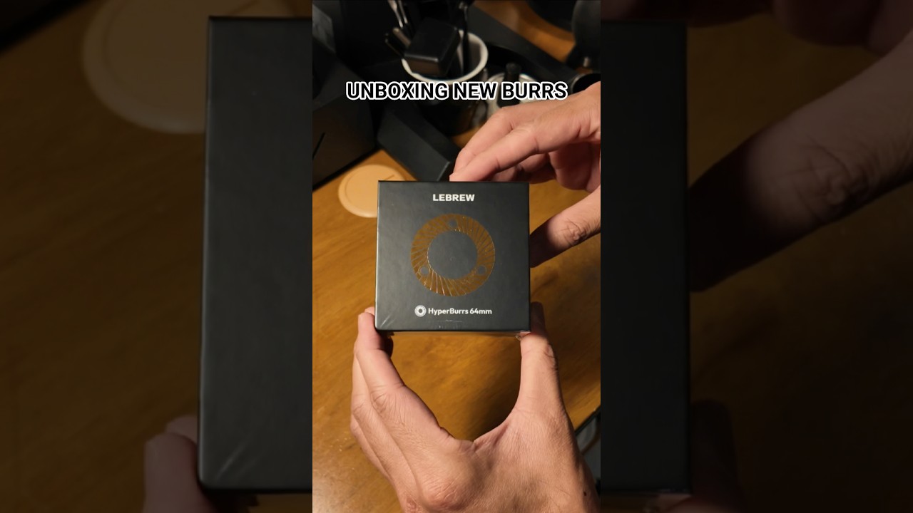 (NOT AN AD) Unboxing LeBrew  64mm flat filter burr. A potential gadget VLOG? #coffee #barista