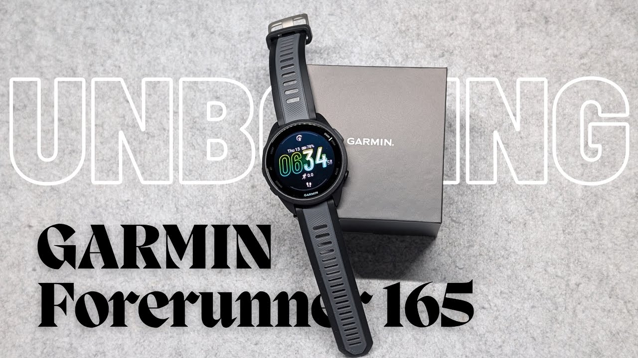 A Budget Garmin Watch - Garmin Forerunner 165 | ASMR UNBOXING