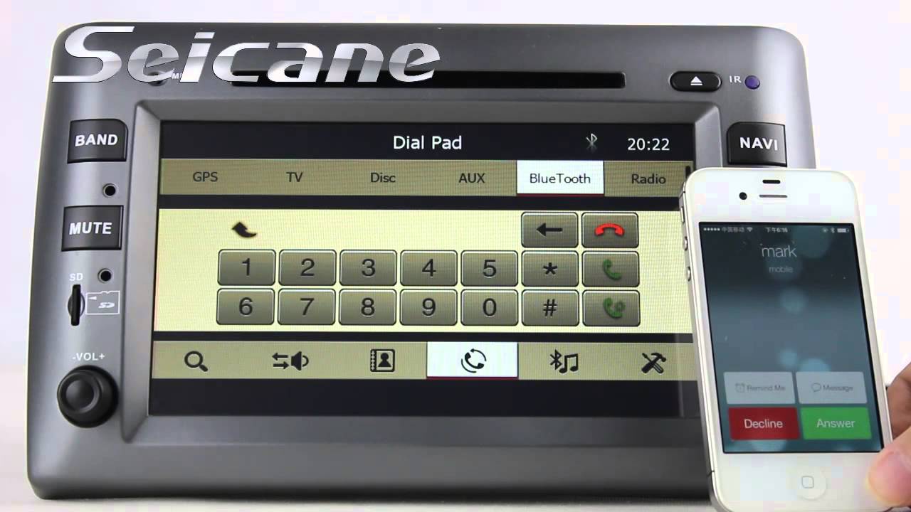 Big Screen 2005-2010 Fiat Stilo Sat Nav CD Radio Audio System Support USB Rearview CANBUS MP3