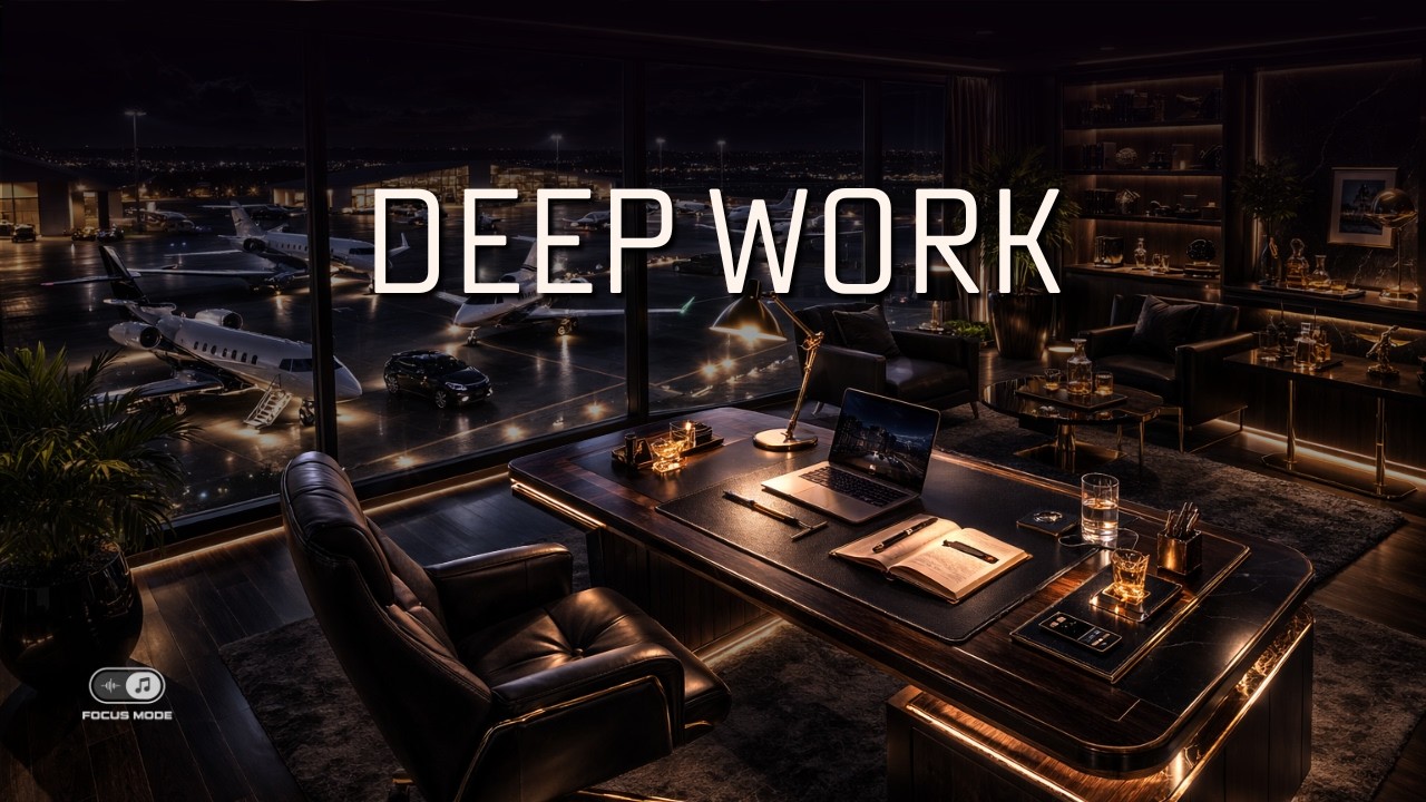 Luxury Night Office | Deep Focus Music for Work and Study