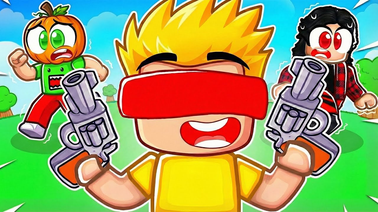 Gözüm Bağlı Bir Şekilde Düşmanlarımı Öldürdüm! 🔫 | Roblox