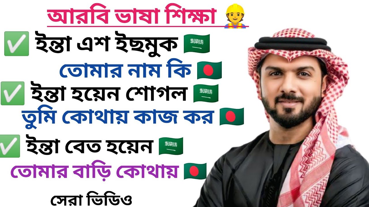 কিভাবে সবলীন ভাবে আরবি ভাষা শেখা যায় শিখে নিন। How to learn speak Arabic fluently.