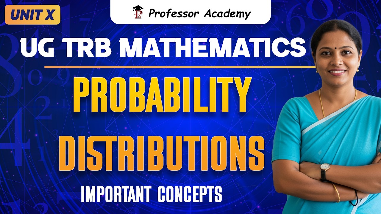 UG TRB Mathematics| Unit 10 | Probability distributions | Day 3