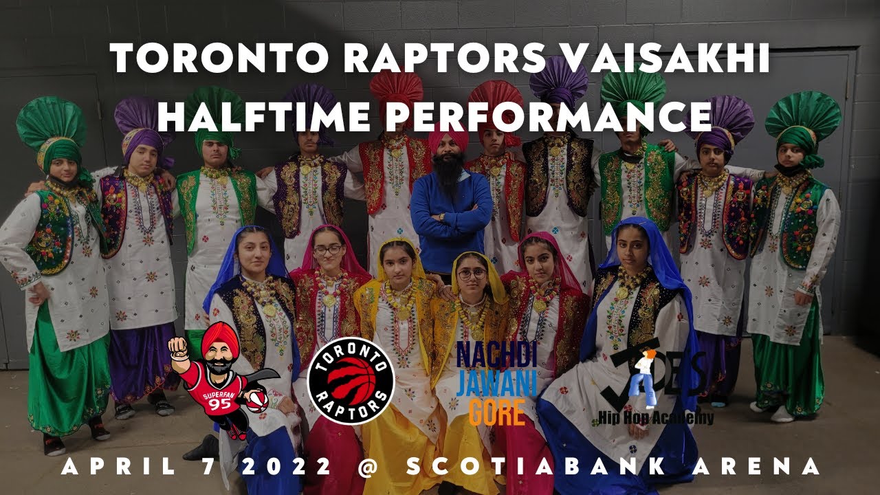 Nachdi Jawani Gore & Jade's Hip Hop Academy @ Toronto Raptors Vaisakhi Halftime Show