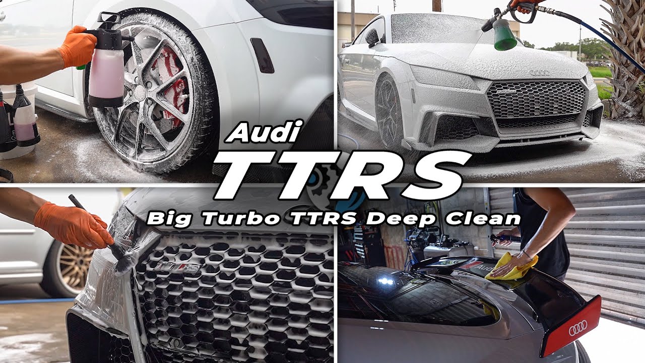 Audi TTRS Gets Detailed After Getting a Big TURBO!