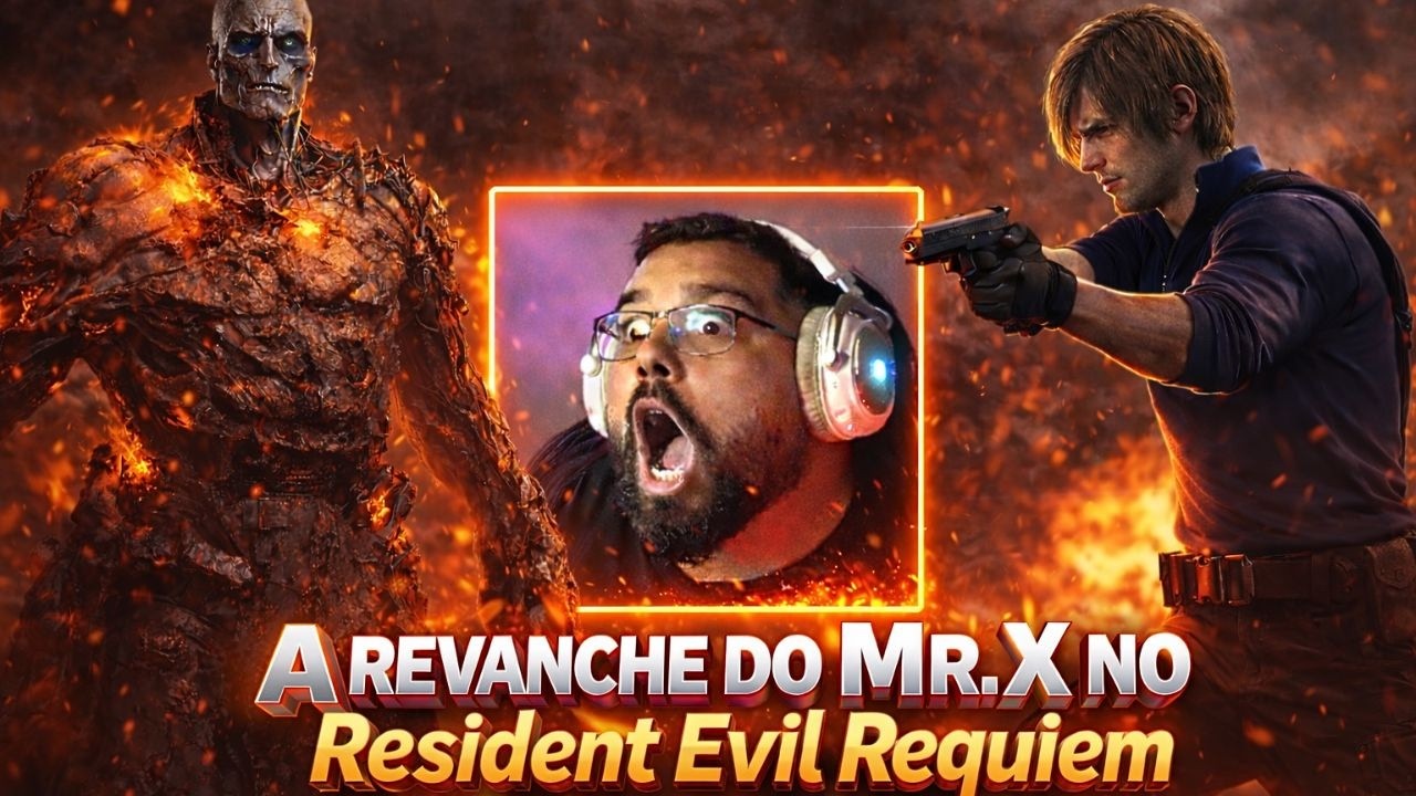 A REVANCHE DO MR  X! Leon Enfrenta Seu Maior Pesadelo MODO INSANO | Resident Evil Requiem - 4K 60FPS