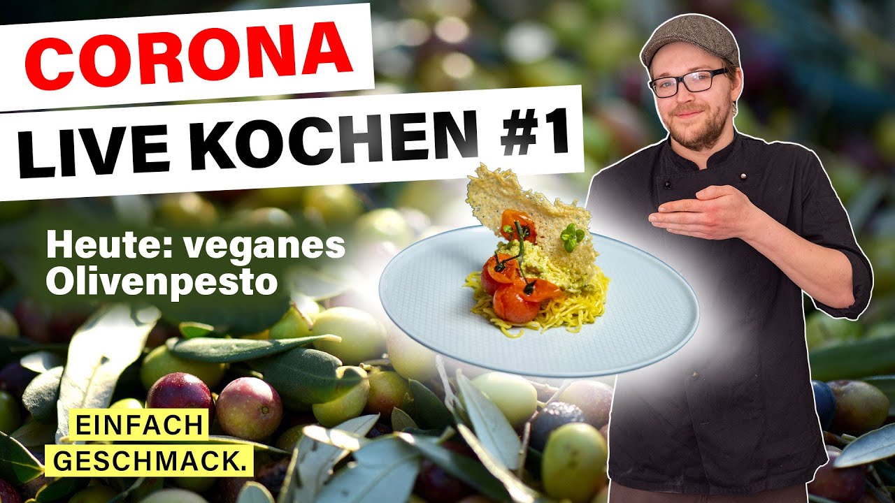 VEGANES PESTO selber machen | 🔴 CORONA LIVE KOCHEN #1 | #WirBleibenZuhause | einfachgeschmack
