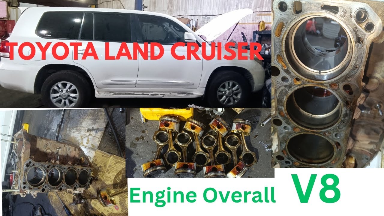 Land cruiser Engine Full Overhaul 💯 लैंड क्रूजर V8 इंजन की फुल जानकारी#engine #toyota#v8engine