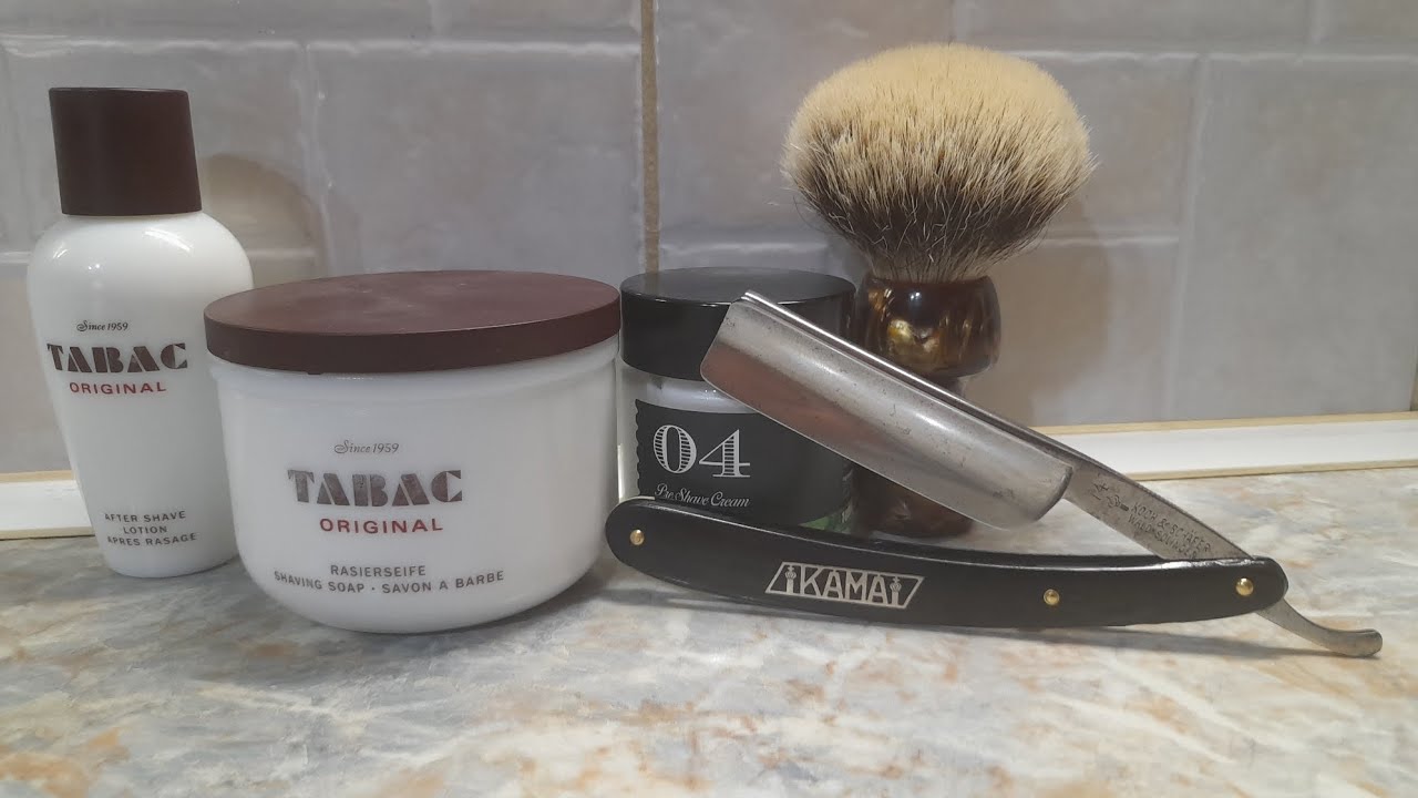 Kama solingen 14 straight razor 04 epsilon precream tabac set yaki caramel .