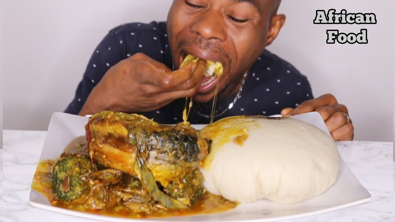 Asmr Okra Vege And Fufu