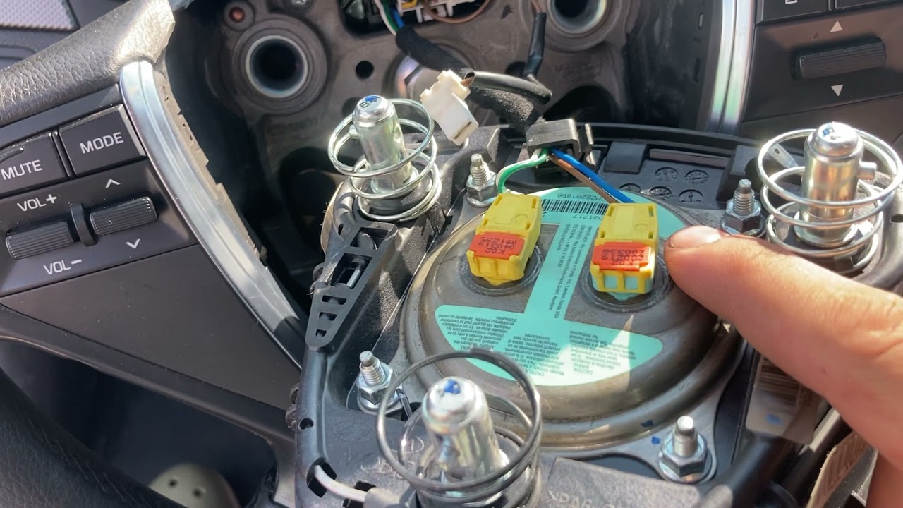 Почему загорелся  ESP, как снять руль Hyundai Sonata LF