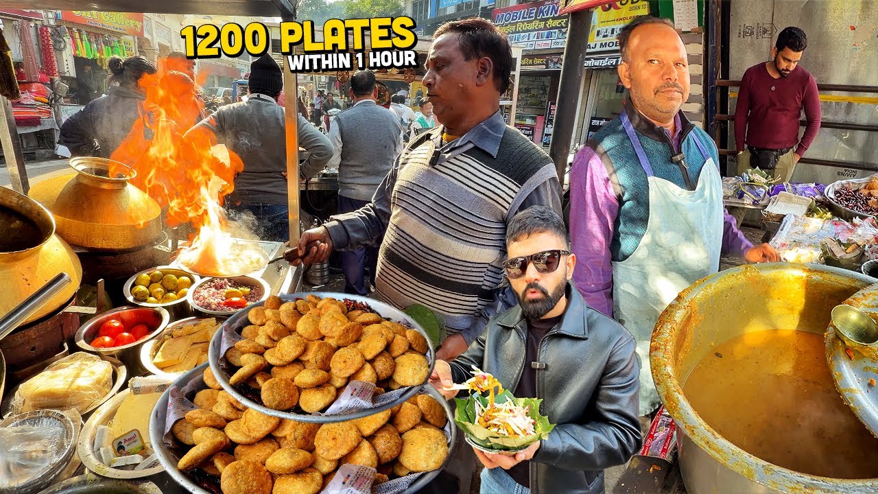 Most Delicious Indian Street Food Bkfst | Crunchiest Kachori, Moradabadi Dal Makhani, Lacha Paratha