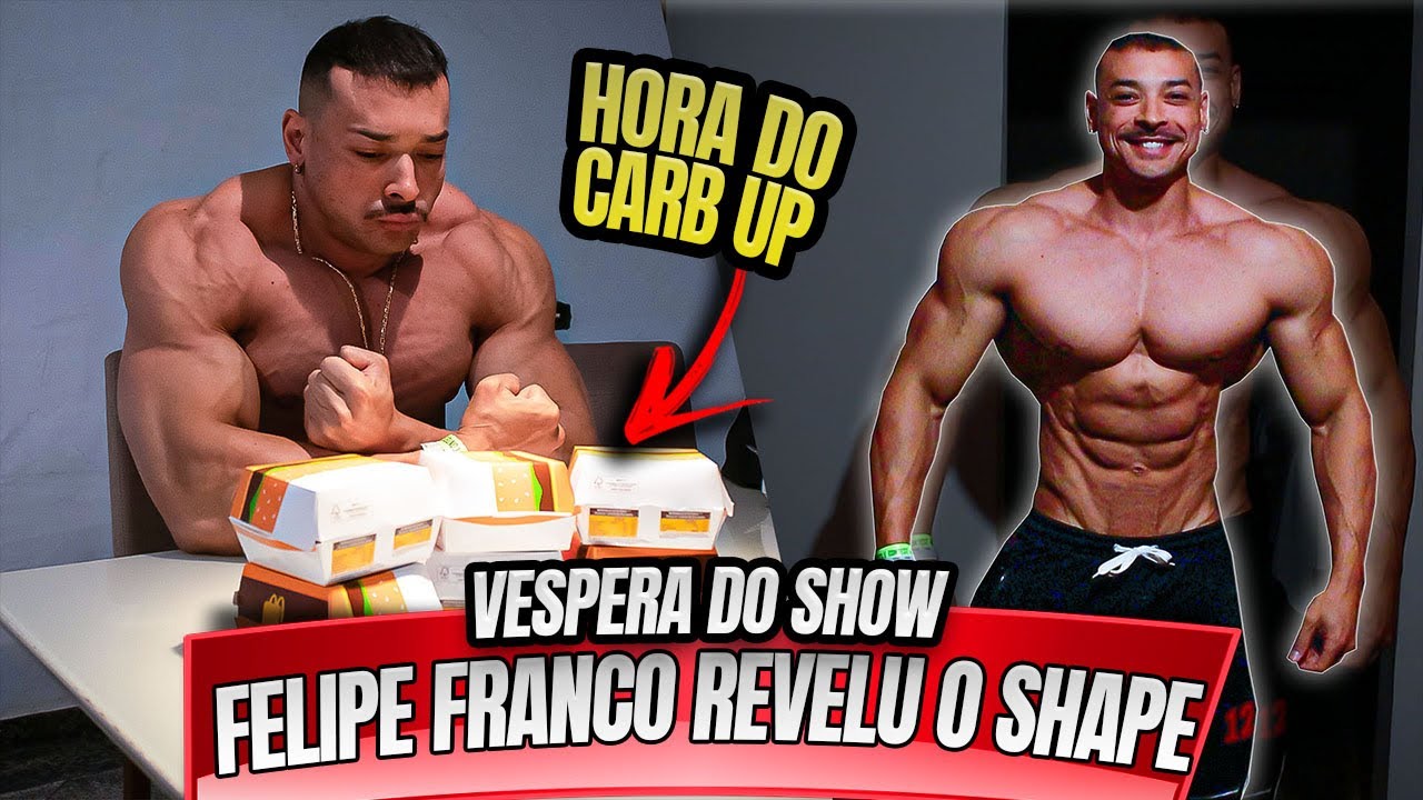 FE FRANCO REVELA SHAPE 1 DIA ANTES DA COMPETIÇÃO - ELE MOSTROU SEU CARBUP !!!