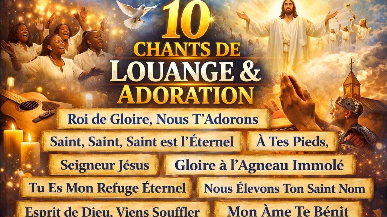 10 CHANTS DE LOUANGE & ADORATION TRADITIONNELS | Puissance, Onction & Présence de Dieu 🙏✨