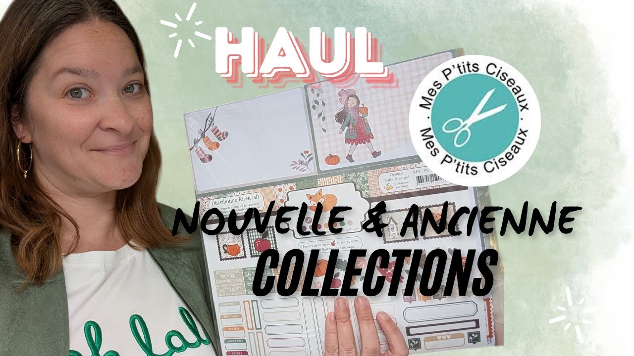 Haul Scrapbooking 🩵 | Mes trouvailles chez Mes p&rsquo;tits ciseaux