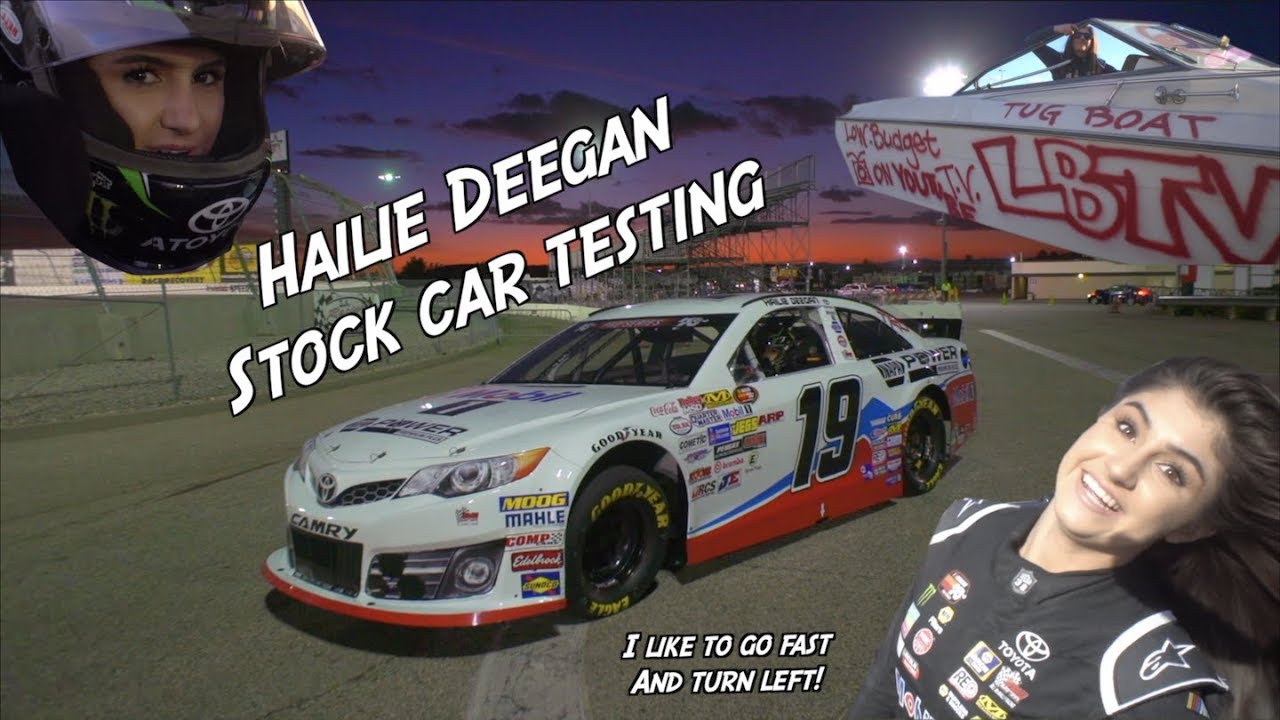 16 year old girl driving Stock Cars! Hailie Deegan
