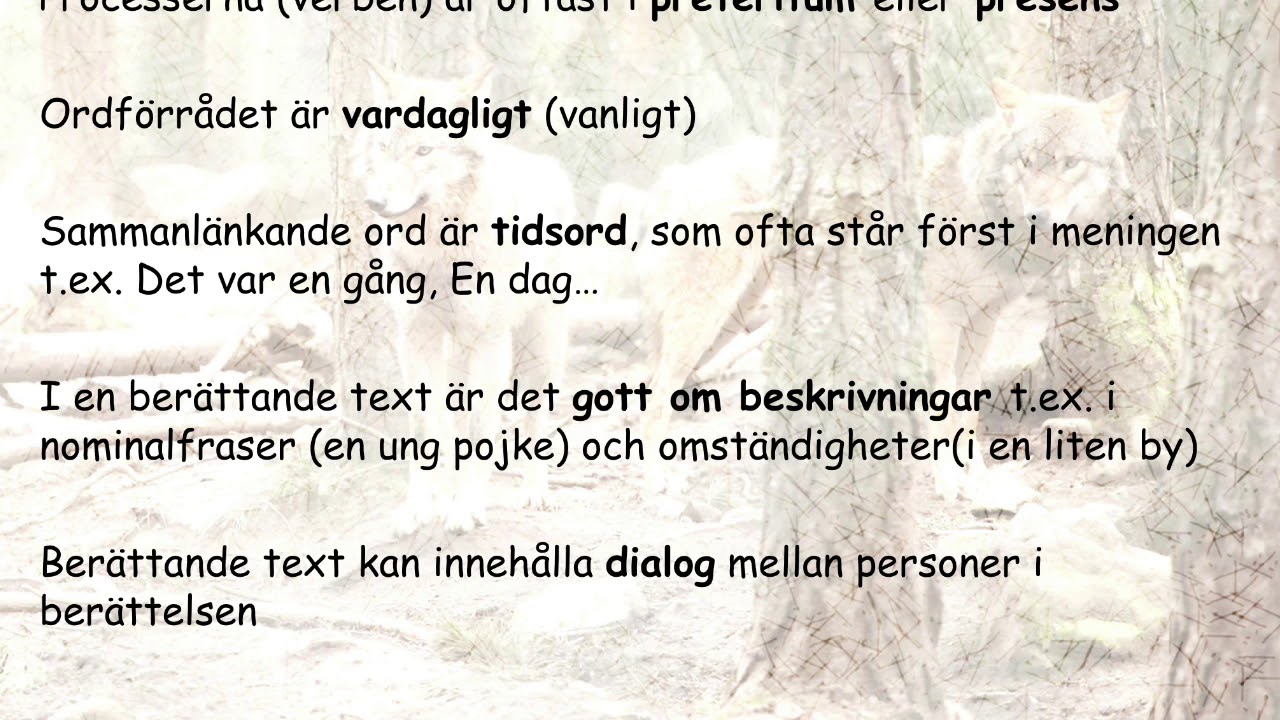 Berättande text