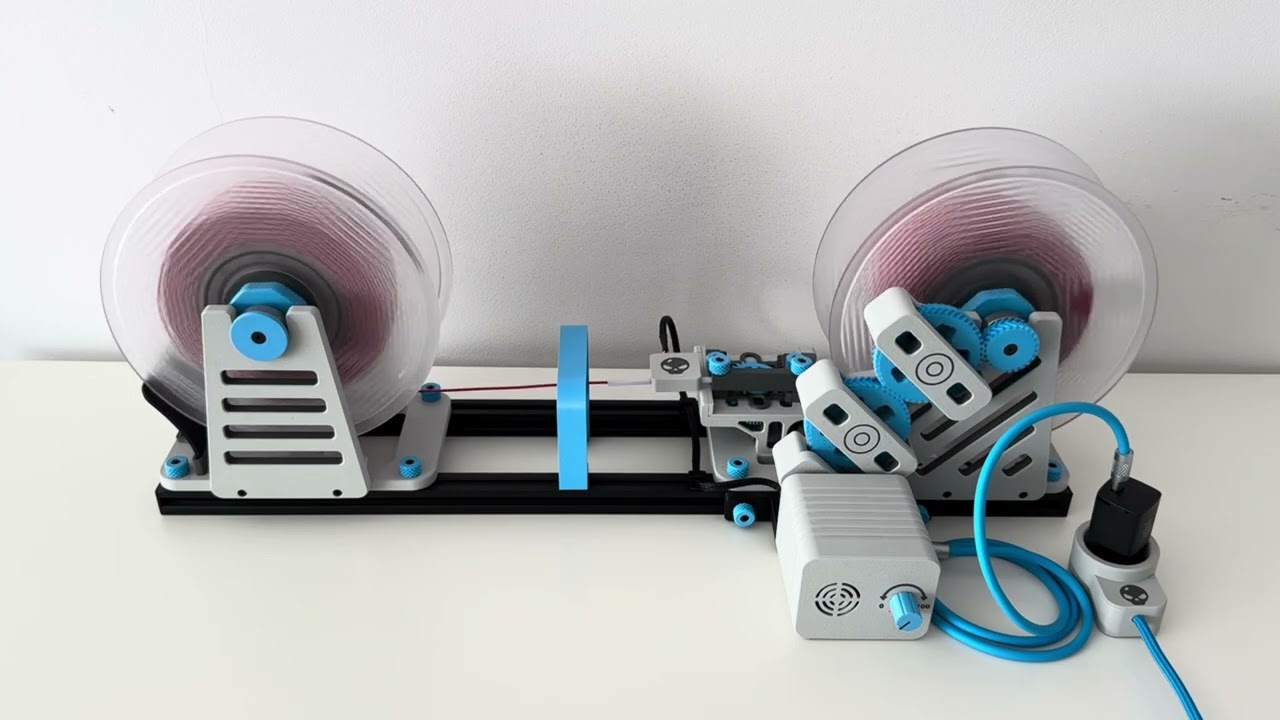 Bambu Lab - Filament Spool Switcher & Winder 2 & Motor Drive 2 - Modular Design - Auto Stop Function