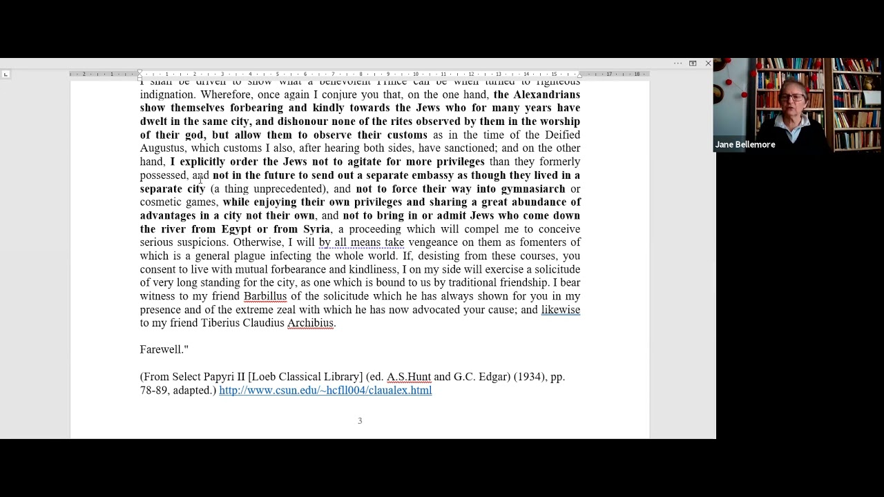 Roman Imperialism in Action: Philo and the Jewish perspective