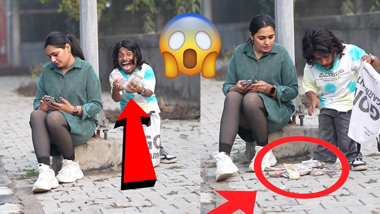 लड़की के मन में आया लालेच 😱 | Prank On Cute Girl 🥰 | The Real Satish