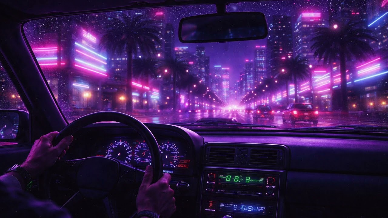 Night Drive Echoes  | 80s synth music | Instrumental |  Music Your Mind
