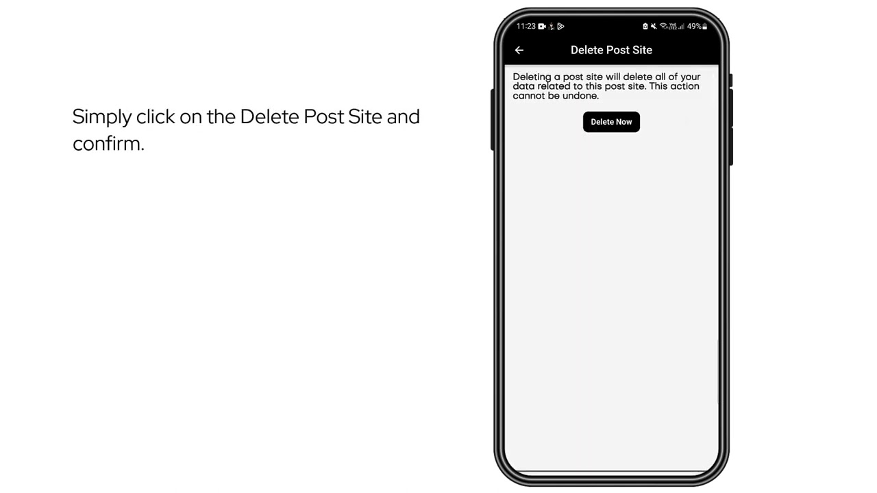 How To Delete A Post Site From The Security Guard Mobile App? -Support Center Video