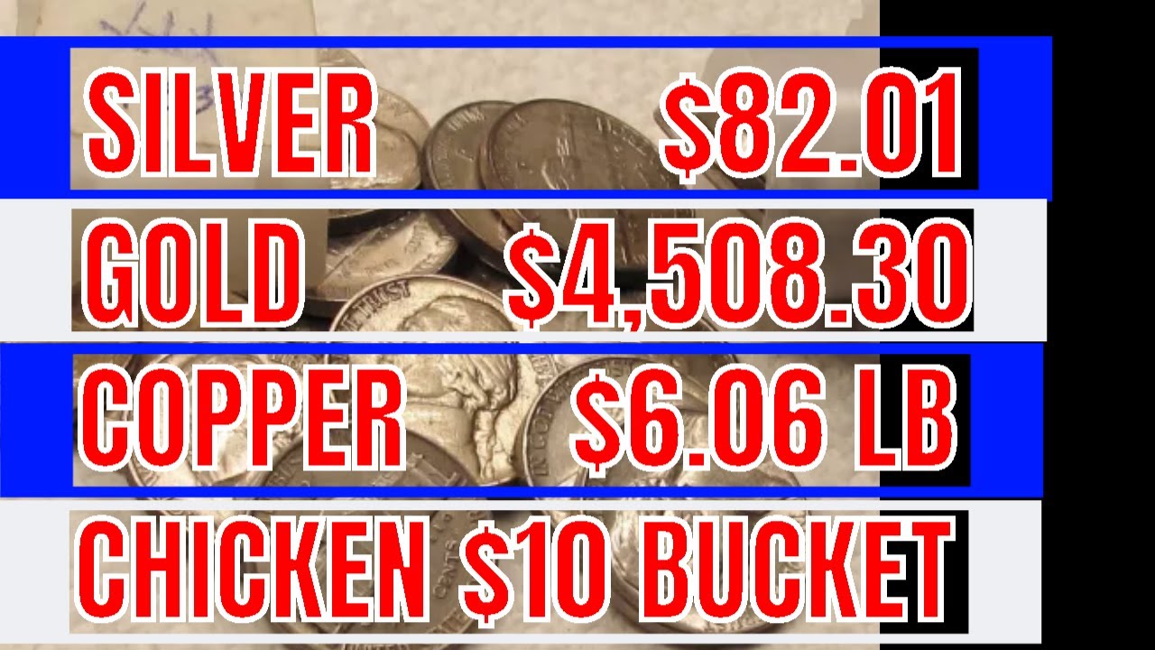GOLD SILVER COPPER CHICKEN price Updates - LAS VEGAS COIN HUNTER & STACKER is live!