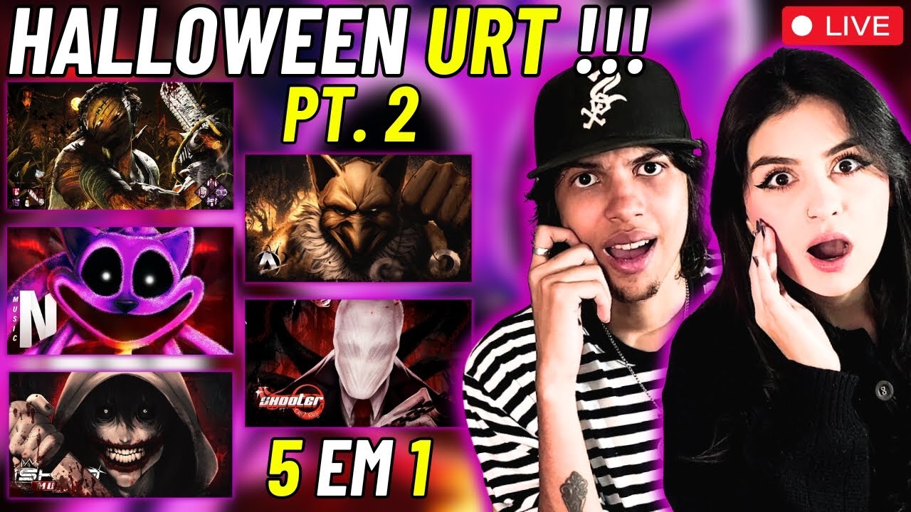 DROP URT HALLOWEEN - PT. 2 | AniRap, Shooter, Ishida, Neko e Gabriza -  VT e LELE REACT (live)